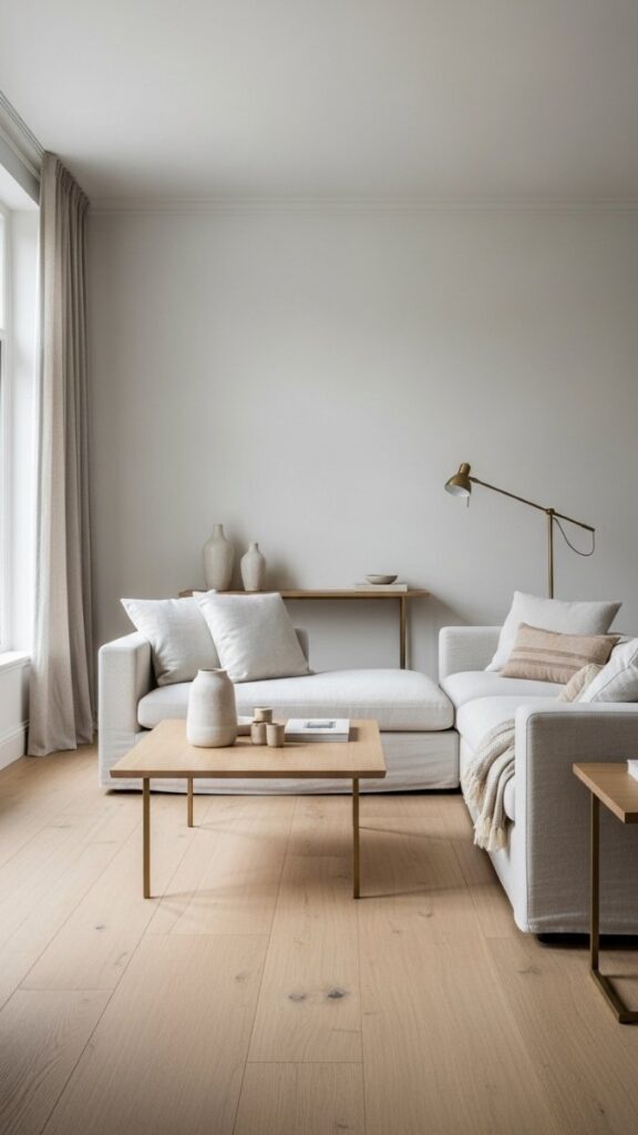 A Cohesive Material Palette Across the Room