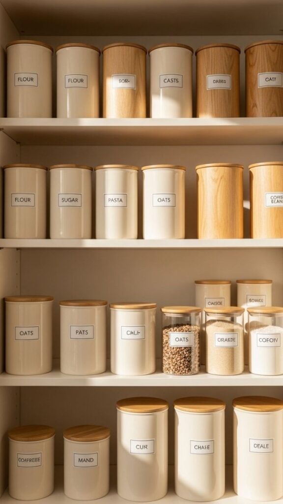 A Consistent Color Story Across Storage Containers