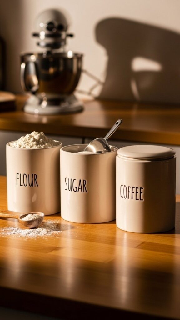 A Coordinated Canister Set for the Baking Zone