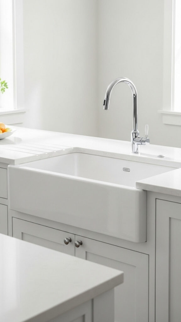 A Deep Single-Basin Sink for a Cleaner Counter Setup