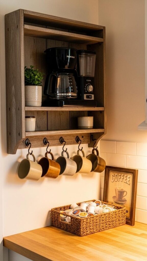 A Farmhouse-Style Coffee or Beverage Station