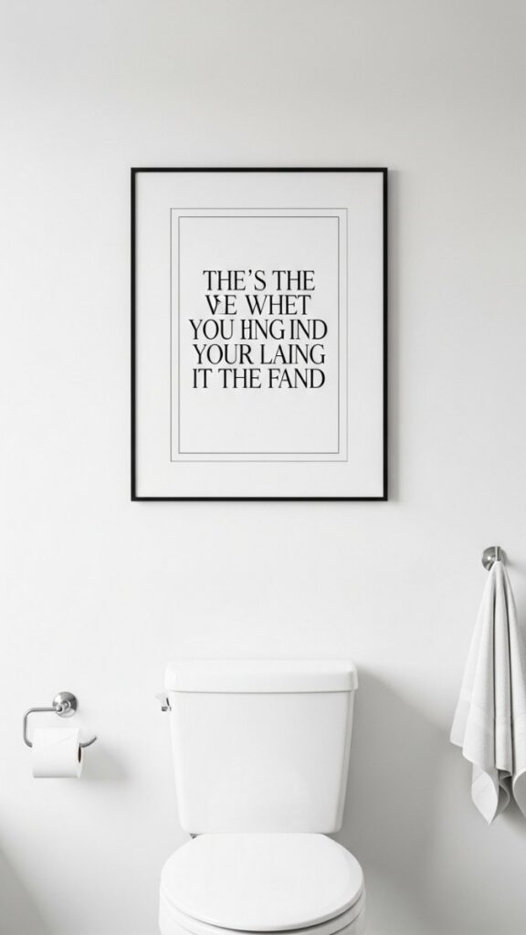 A Framed Quote or Typography Print in a Font That Actually Works