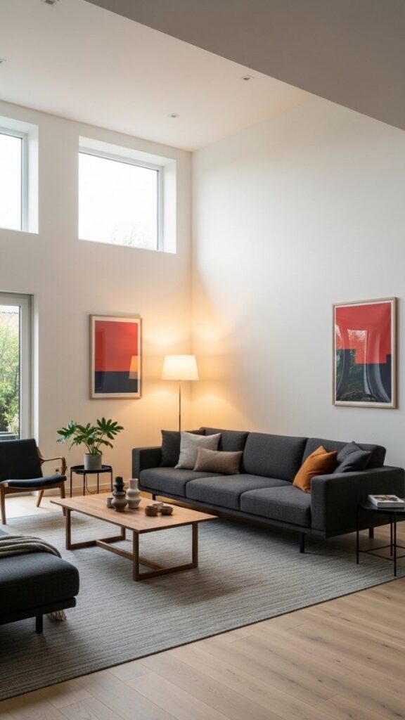 A Low-Profile Sofa That Opens Up the Room Vertically