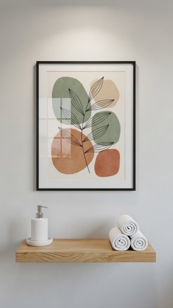 A Minimal Artwork Piece  One, Framed Properly