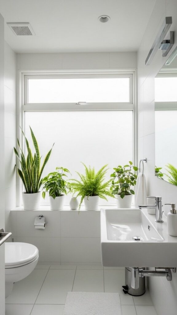 A Skylight or Frosted Window for Natural Light Without Sacrificing Privacy