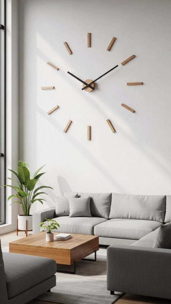 A Statement Clock as Functional Wall Decor