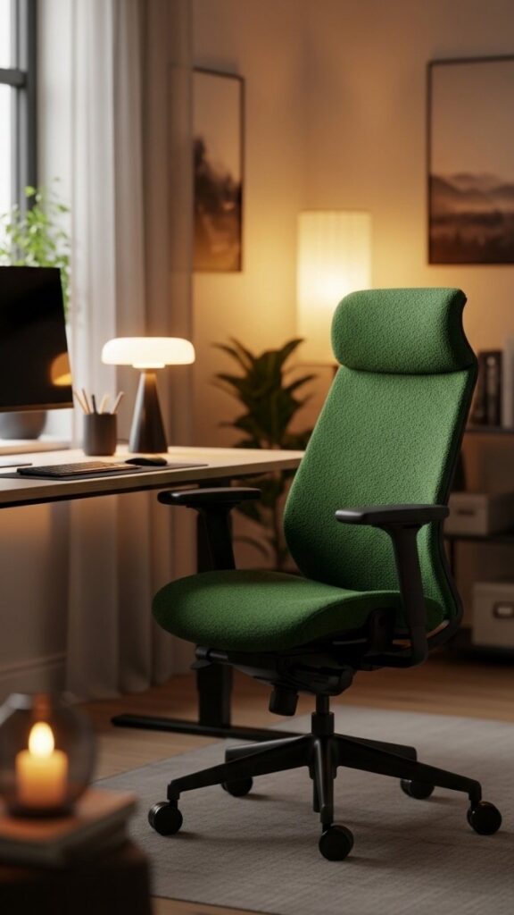 A Statement Desk Chair That Holds Its Shape