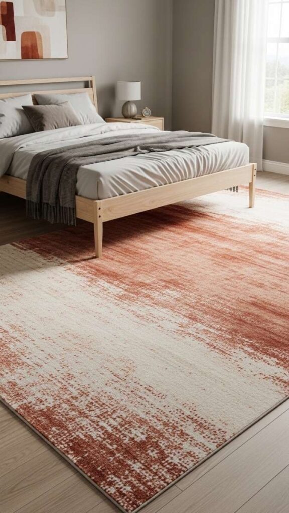 A Statement Rug to Define the Sleeping Zone