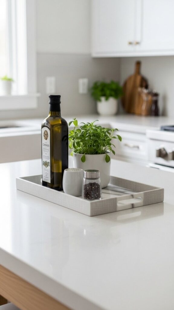 A Tray as a Counter Anchor