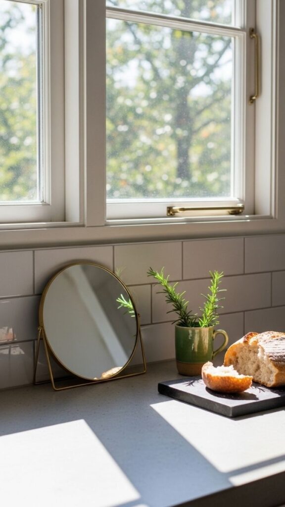 Add a Small Mirror or Reflective Object for Light