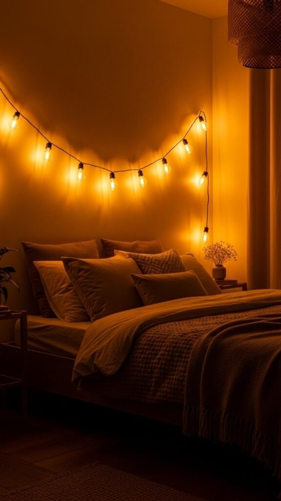 Add String or Fairy Lights for Low-Level Evening Atmosphere