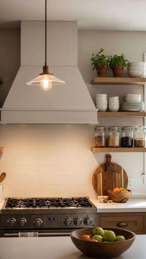 Apply a Dark Paint or Limewash Finish to a Plain Range Hood