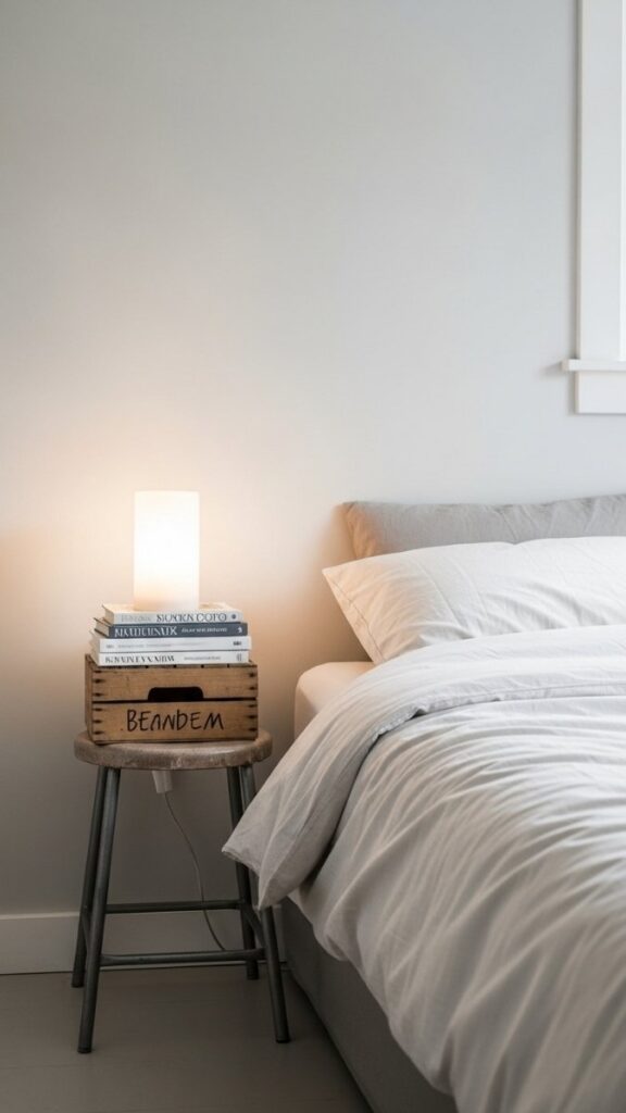 Bedside Table Alternatives for Awkward Spaces