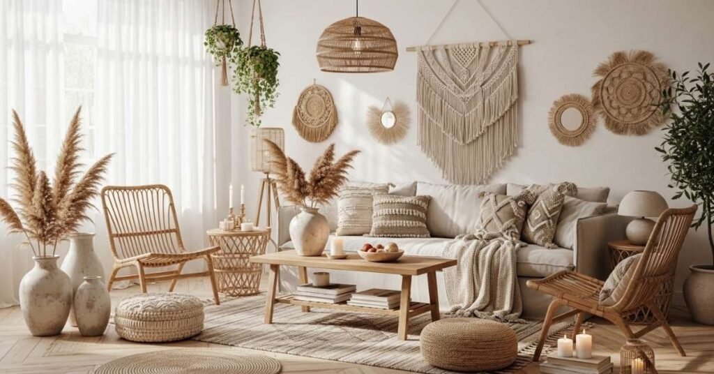 22 Boho Living Room Decor Ideas That Make Your Space Feel Grounded, Lived-In, and Genuinely You Boho Living Room Decor Ideas
