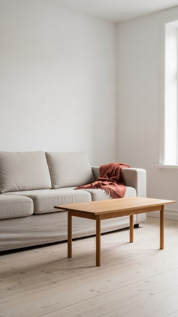 Build Around a Neutral Base with One Warm Accent