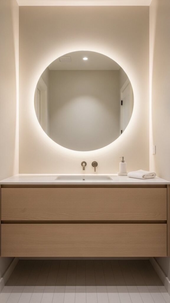 Choose a Round Mirror Over a Rectangular One