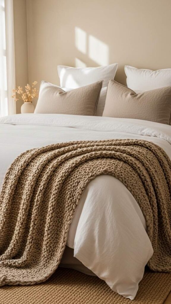 Choose Bedding in Layered Neutrals With One Textural Element