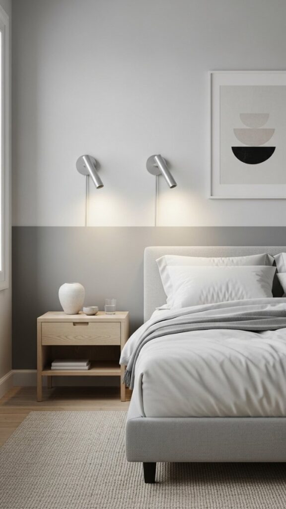 Choose Bedside Lighting That Frees Up Nightstand Surface Space