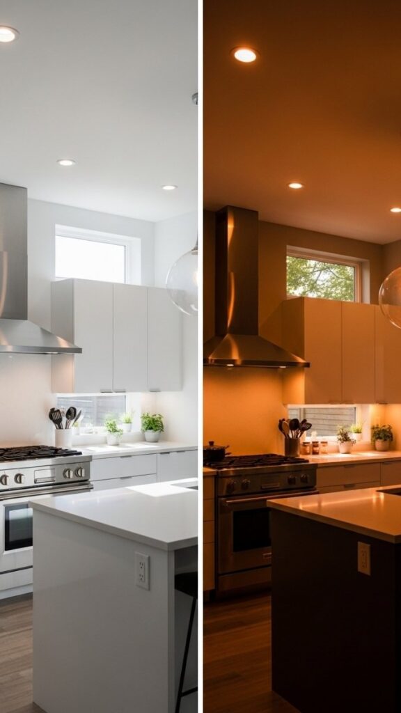 Color-Temperature Tunable LEDs for Day-to-Night Shift