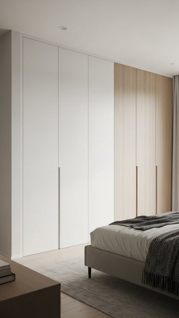 Concealed Wardrobe With Flush Panel Doors