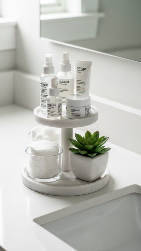 Countertop Organizer With Tiered Levels