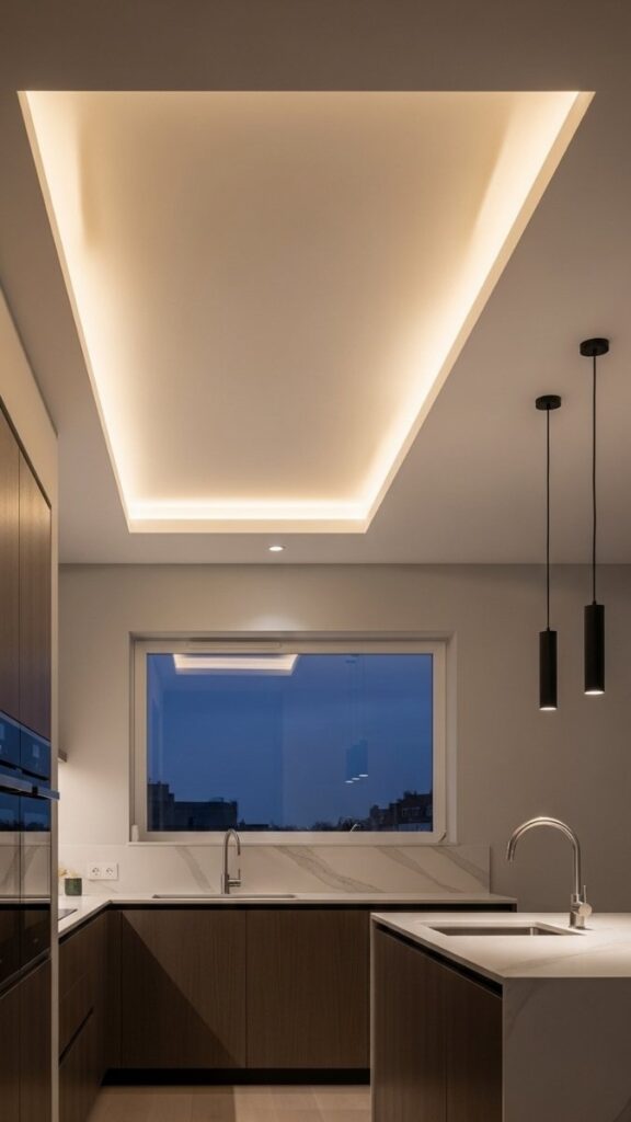 Cove Lighting Along the Ceiling Perimeter
