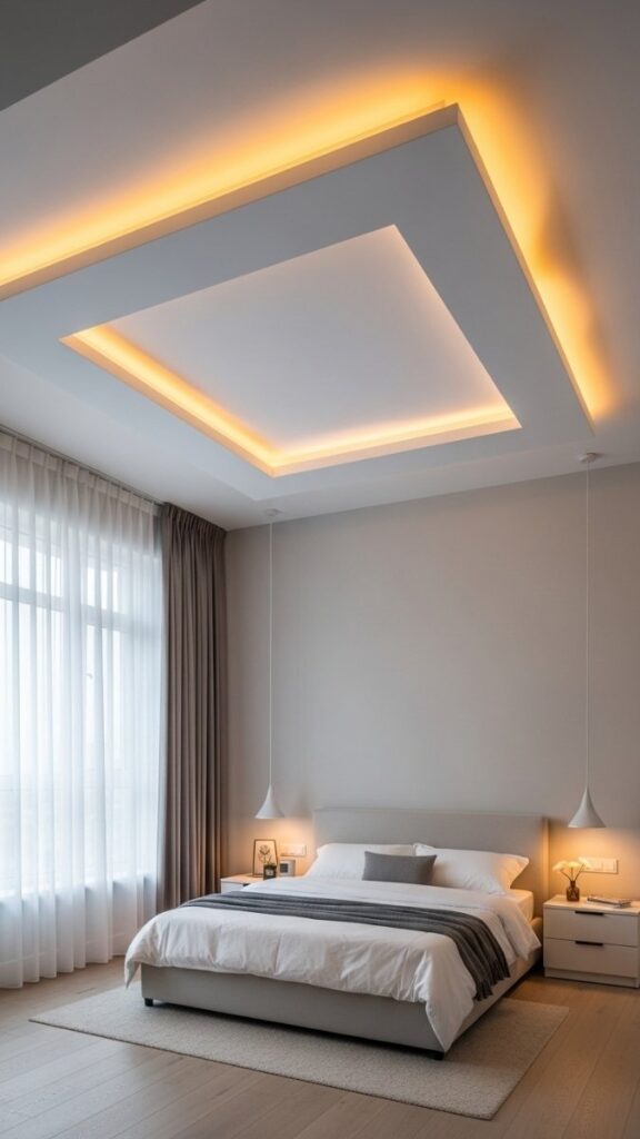 Cove Lighting Built Into a Tray Ceiling