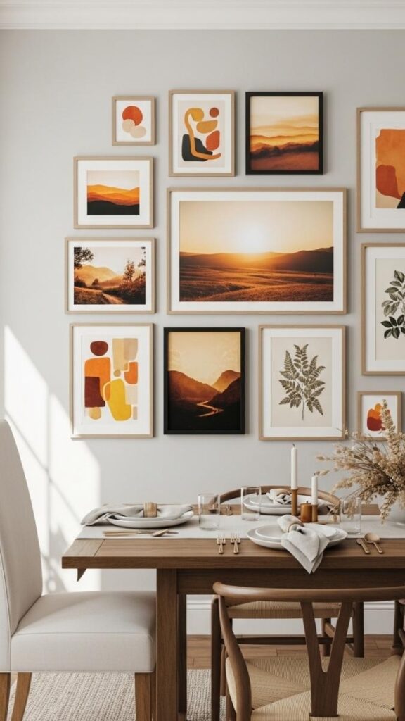 Create a Gallery Wall That Stays Behind the Table
