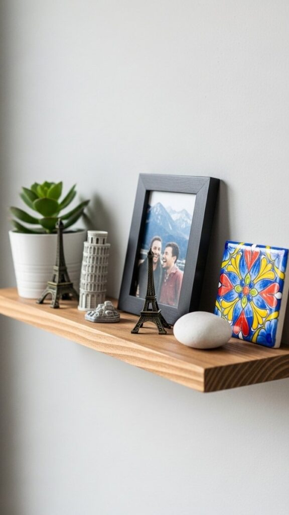Create a Shared Memory Shelf With Travel Objects and Meaningful Items