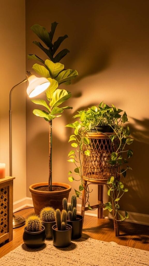 Create an Indoor Plant Corner with Mixed Sizes and Vessels