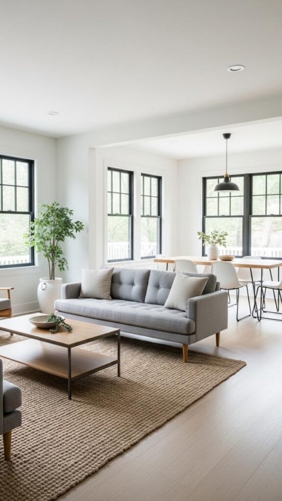 Define Zones in an Open Floor Plan With Furniture Placement Alone