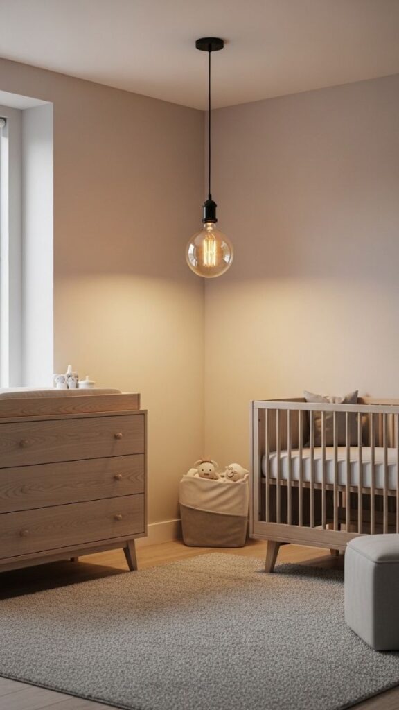 Dimmable Overhead Light with a Warm Bulb Temperature