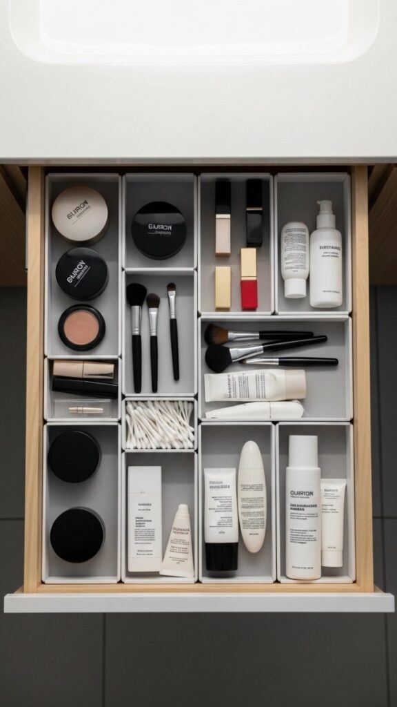 Drawer Dividers in Bathroom Vanity
