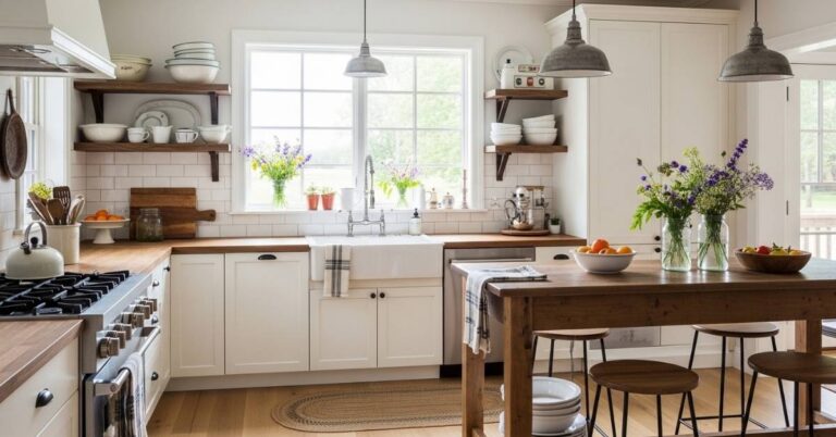 27 Farmhouse Kitchen Decor Ideas That Actually Work in Real Homes