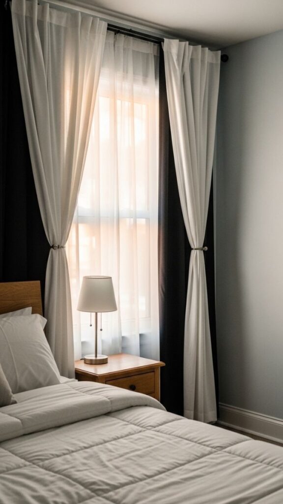 Floor-to-Ceiling Curtains Hung High and Wide