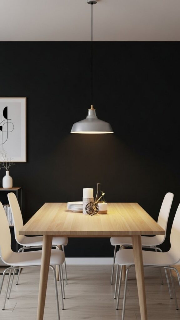 Go Dark on One Wall to Add Visual Depth
