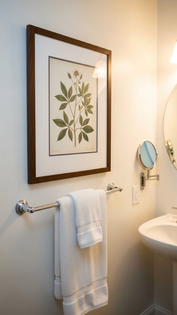 Hang a Small Piece of Art at Eye Level