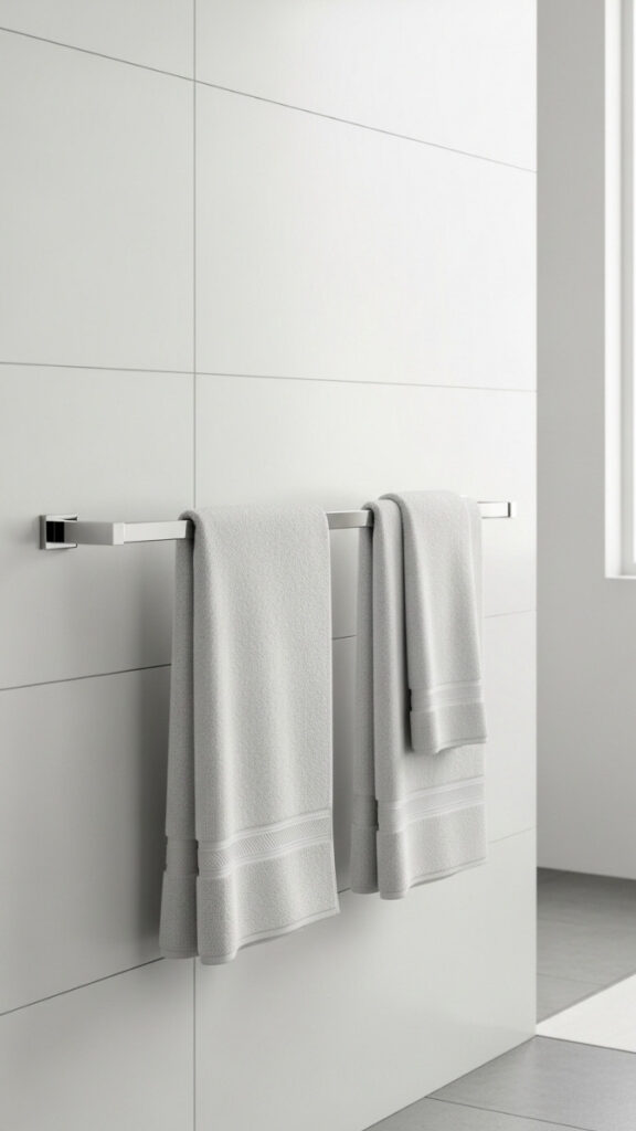 Hang Towels on a Wall-Mounted Bar, Not a Ring