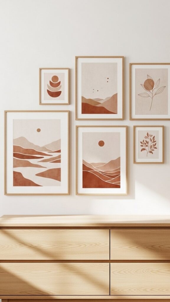 Install a Simple Gallery Wall Using Frames in Two Sizes Only