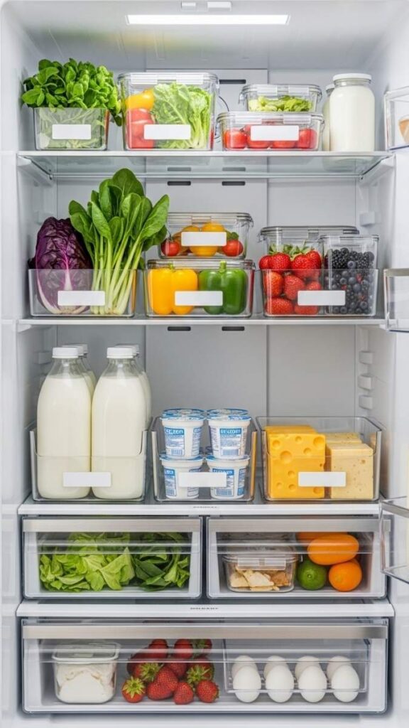 Labeled Zones in the Refrigerator