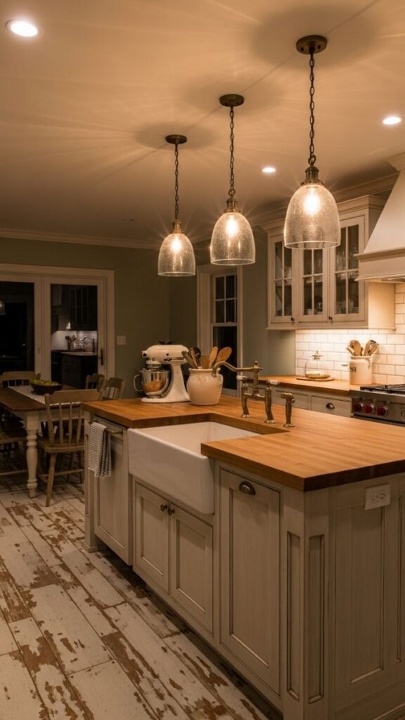 Layered Lighting: Overhead, Under-Cabinet, and Pendant