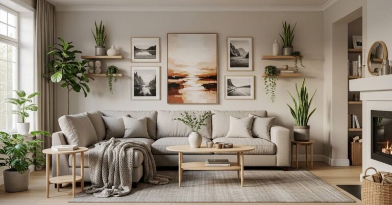Living Room Wall Decor Above Couch Ideas