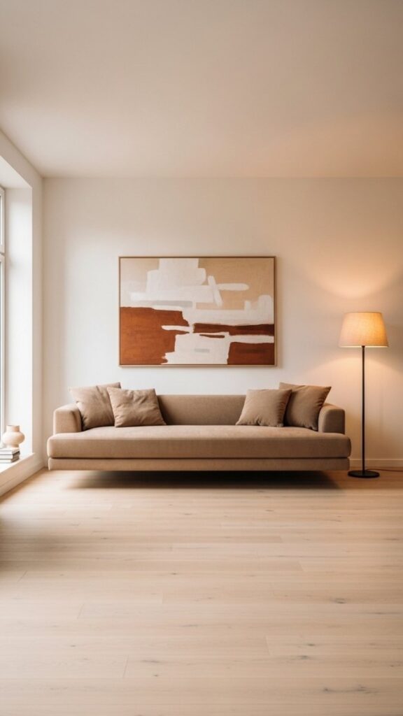 Low-Profile Sofa With a Floating Arrangement