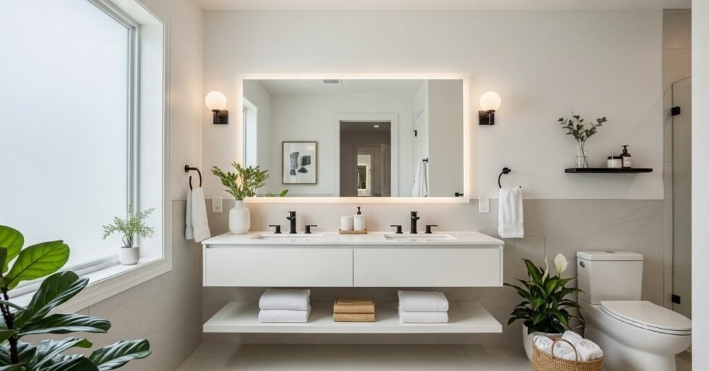27 Modern Bathroom Decor Ideas That Actually Work in Real Homes Modern bathroom with sleek design elements