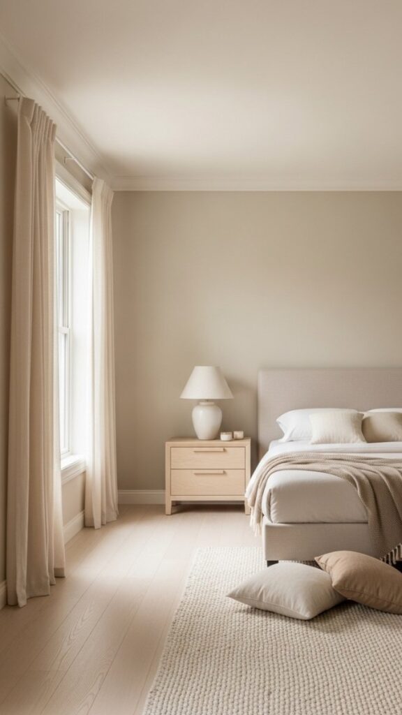 Monochromatic Neutral Palette From Floor to Ceiling