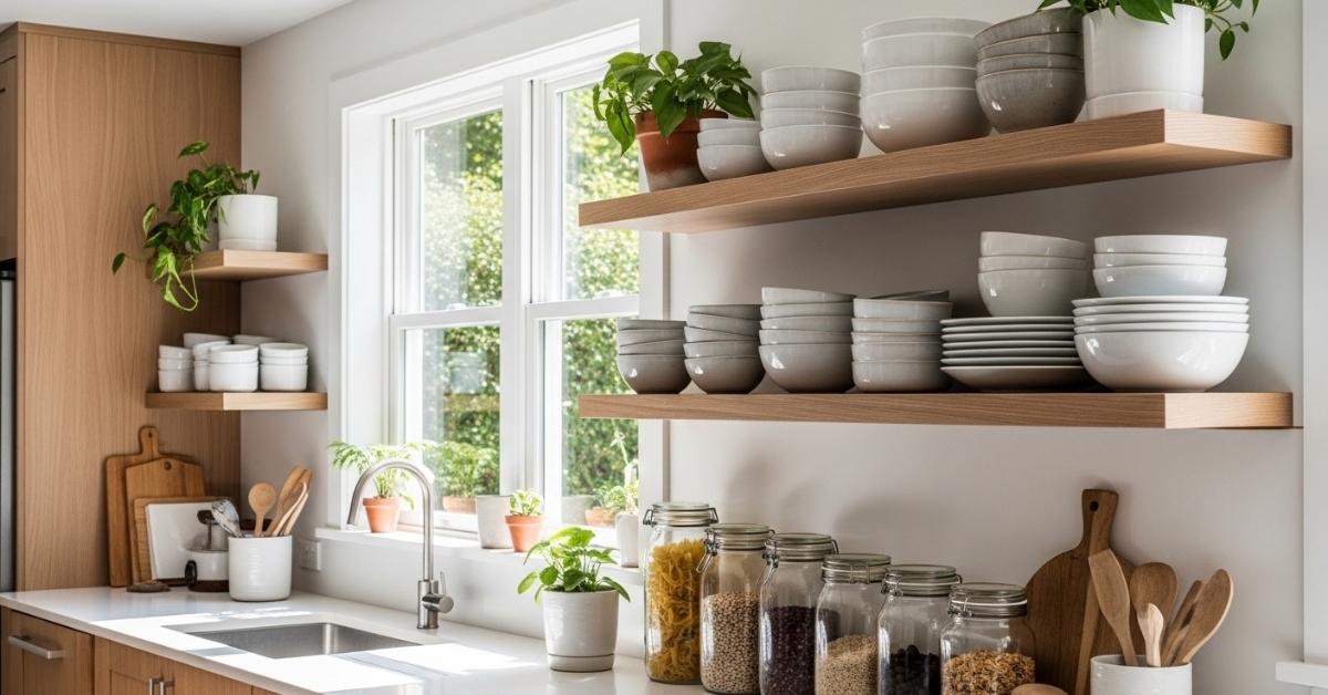 Open Shelf Kitchen Decor Ideas