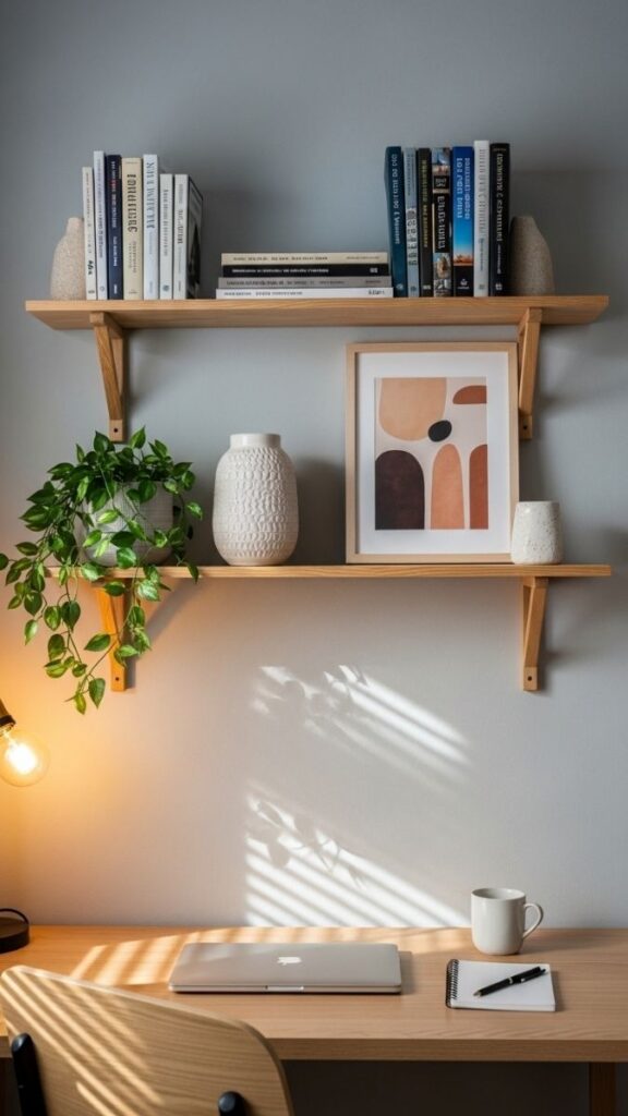 Open Shelving as a Visual Backdrop