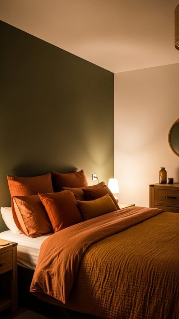 Paint an Accent Wall in a Deep, Muted Tone