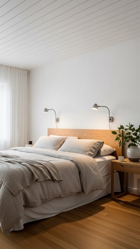 Plank Board Ceiling as an Affordable Alternative to Beams