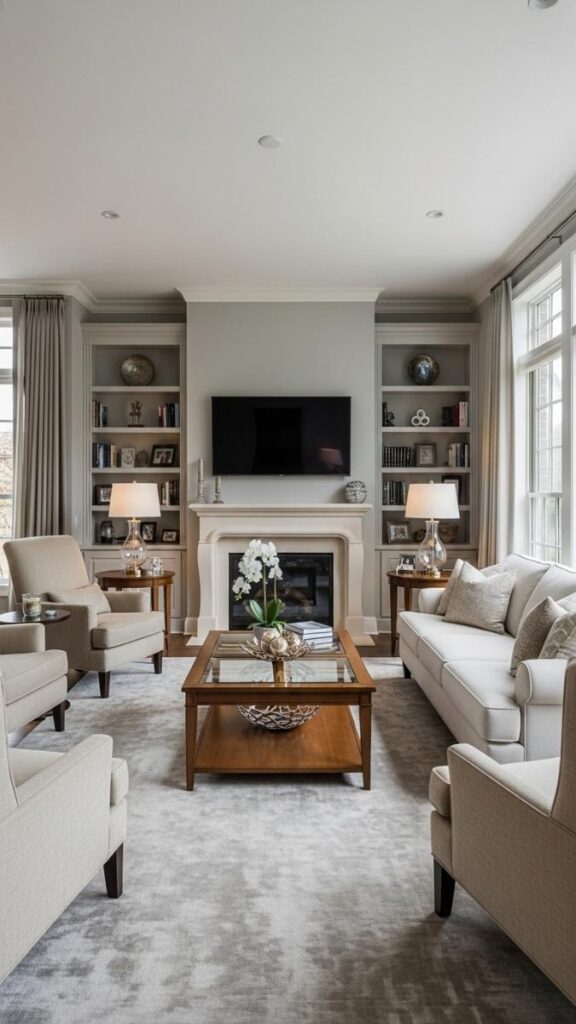 Position Seating to Face a Focal Point Rather Than a Blank Wall